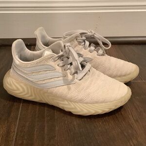 Adidas Sobakov Grey Sneakers Low Top Suede Athletic Shoes BD7565 Youth Size 3.5